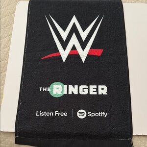 Set of 5 WWE Black Towels with Logo
